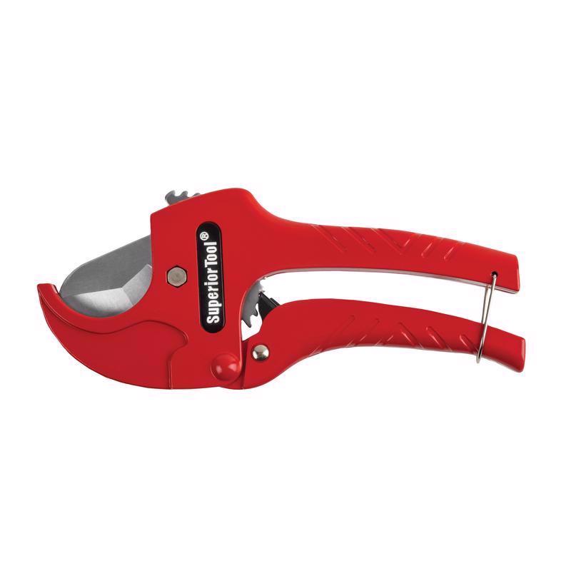 Superior Tool 1-5/16 in. Ratcheting Pipe Cutter Red 1 pc