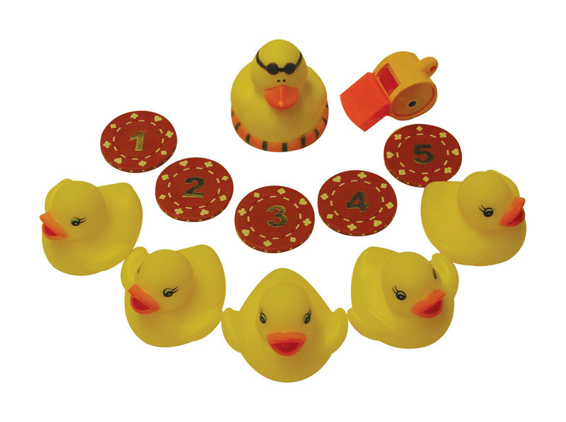 Water Sports LLC Water Sports Multicolored Plastic Duck Game