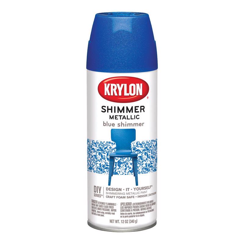 Krylon Blue Shimmer Metallic Spray Paint 12 oz