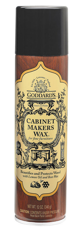Goddard's Cabinet Makers Wax Lemon Scent Fine Furniture Cleaner and Polish 12 oz Spray