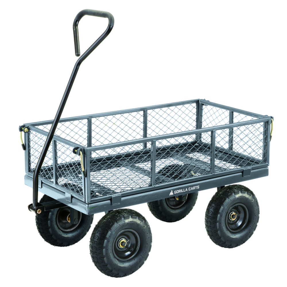 Gorilla Carts Steel Utility Cart 600 lb. cap.