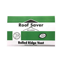 Blocksom Roof Saver 0.75 in. H X 10.5 in. W X 50 ft. L Fiber/Polyester Rolled Ridge Vent
