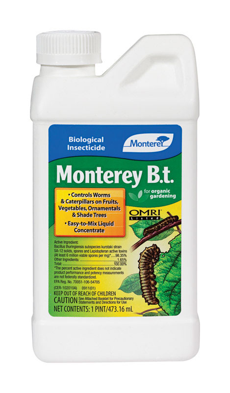 Monterey B.t. Organic Insect Killer Liquid Concentrate 1 pt