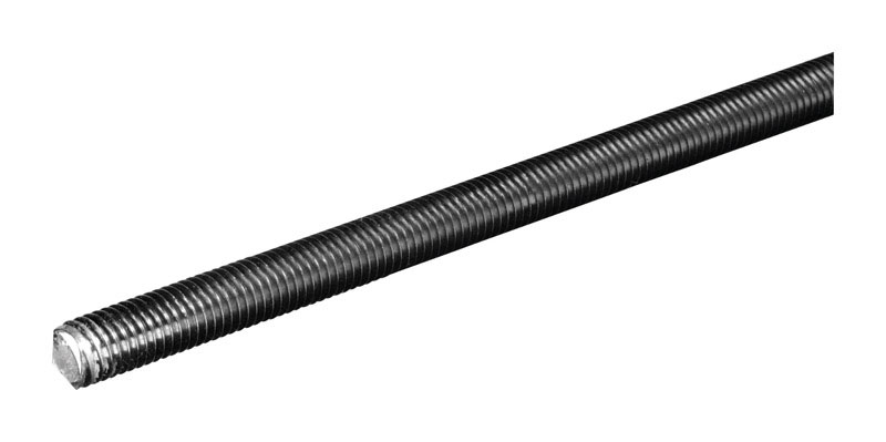 SteelWorks 1/2 in. D X 36 in. L Steel Threaded Rod