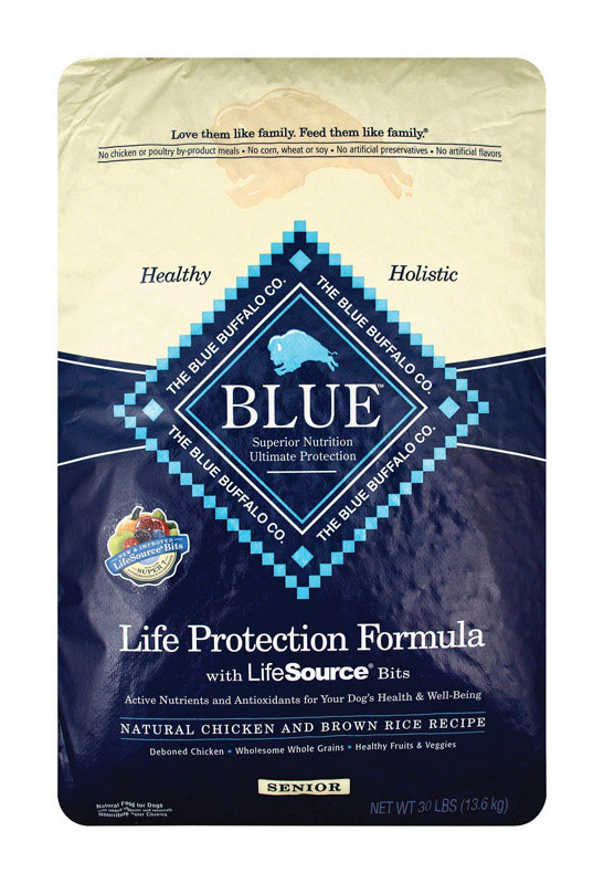 Blue Buffalo Life Protection Formula Senior Chicken and Brown Rice Dry Dog Food 30 lb