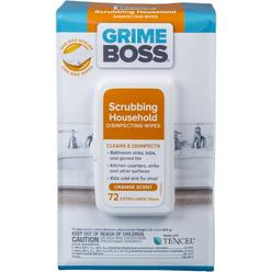 Grime Boss Fiber Blend Scrubbing Household Disinfecting Wipes 8 in. W X 9.5 in. L 72 pk