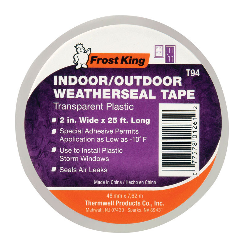 Frost King Clear Plastic Weather Seal For Doors and Windows 25 ft. L X 0.014 in.