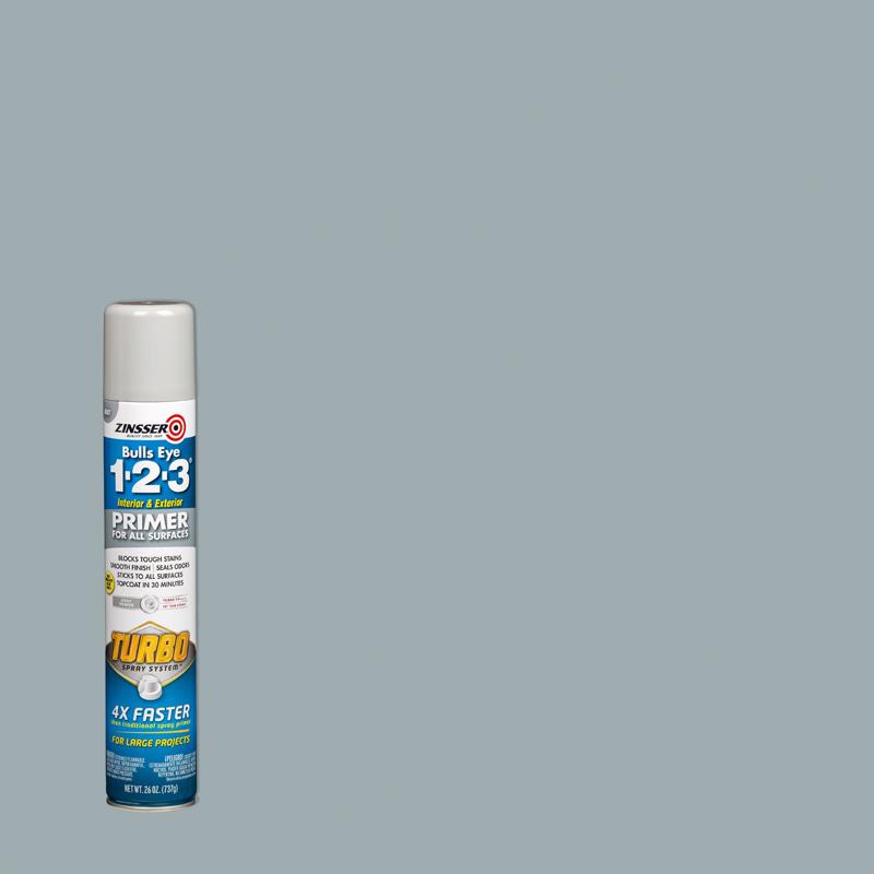 Zinsser Bulls Eye 123 Turbo Gray OilBased Alkyd Oil Primer 26 oz