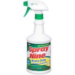 Spray Nine ITW Pro Brands Spray Nine Cleaner Degreaser Disinfectant, 32 oz Spray Bottle, Each (ITW26832)