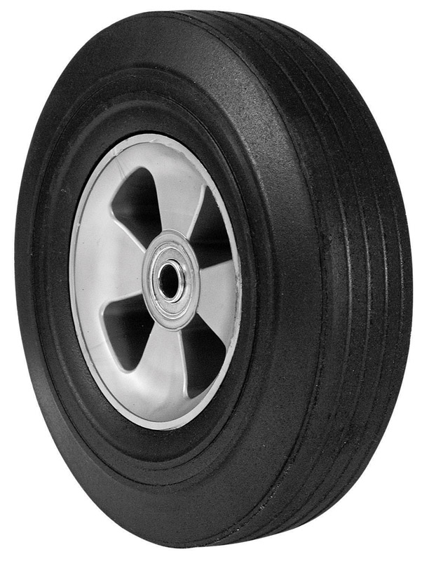 Gleason Arnold 10 in. D 175 lb. cap. Offset Wheelbarrow Tire Rubber 1 pk