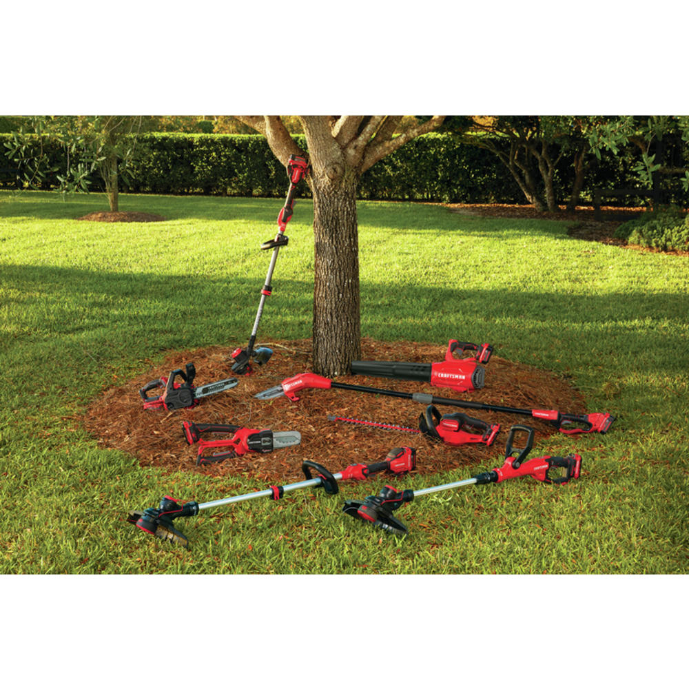 Craftsman V20 CMCSS800C1 8 in. 20 V Battery Hedge Trimmer with Shrub Shear Kit (Battery & Charger)