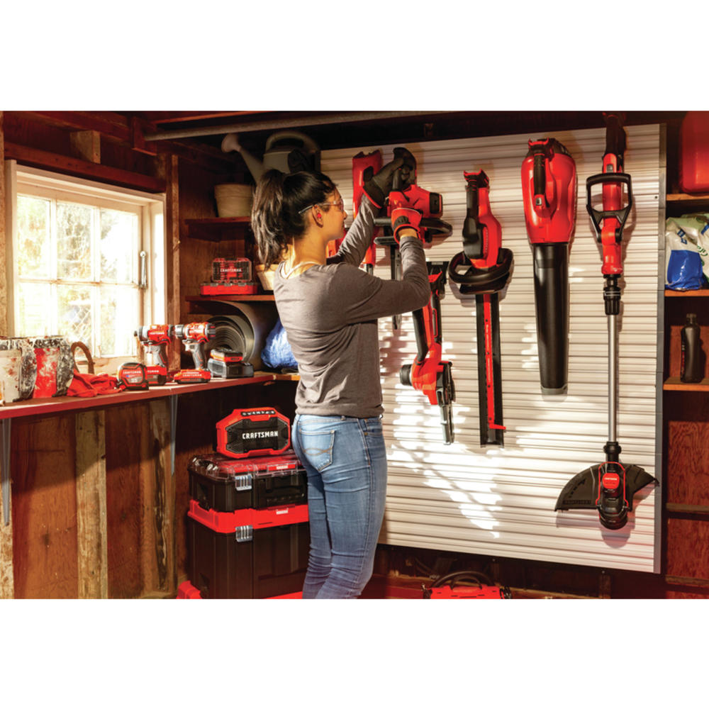 Craftsman V20 CMCSS800C1 8 in. 20 V Battery Hedge Trimmer with Shrub Shear Kit (Battery & Charger)