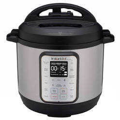 Instant Pot 6010889 8 qt. Duo Plus Stainless Steel Pressure Cooker&#44; Black & Silver