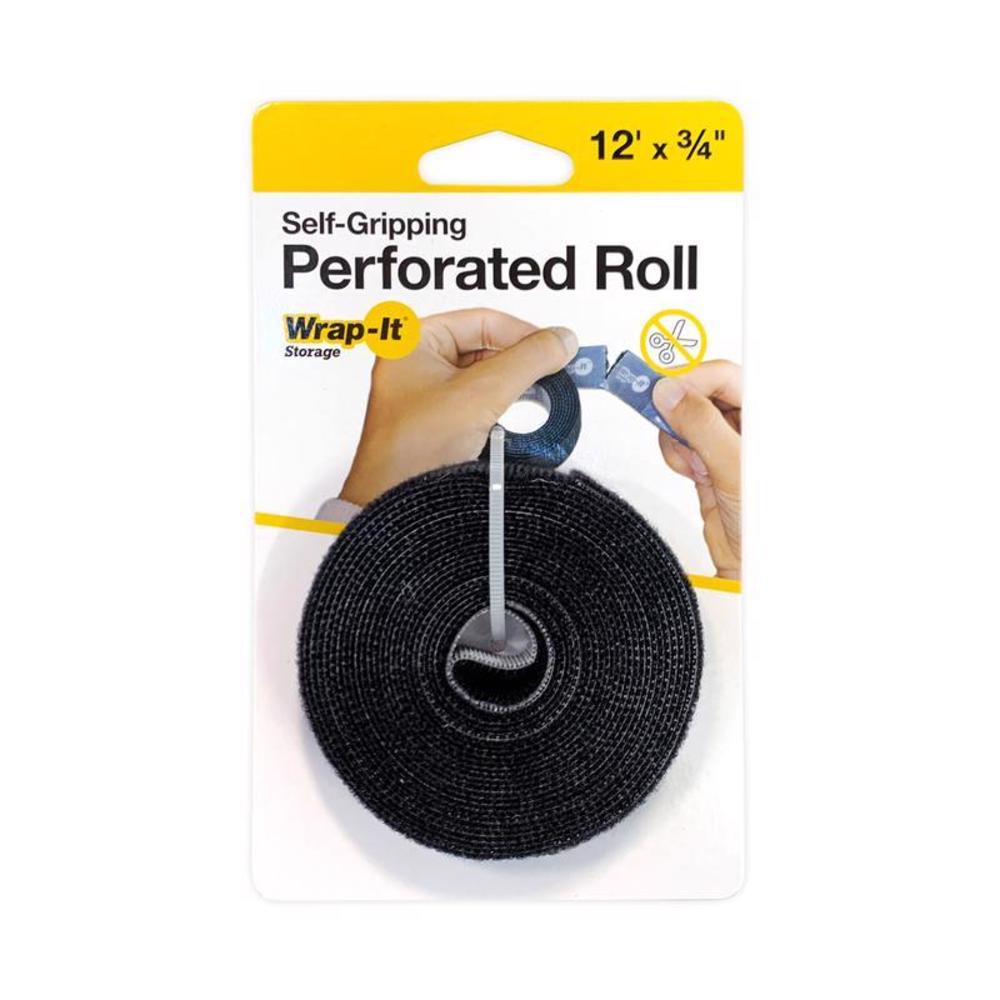 Wrap-It Perforated Roll 12 ft. L Black Polypropylene Perforated Roll
