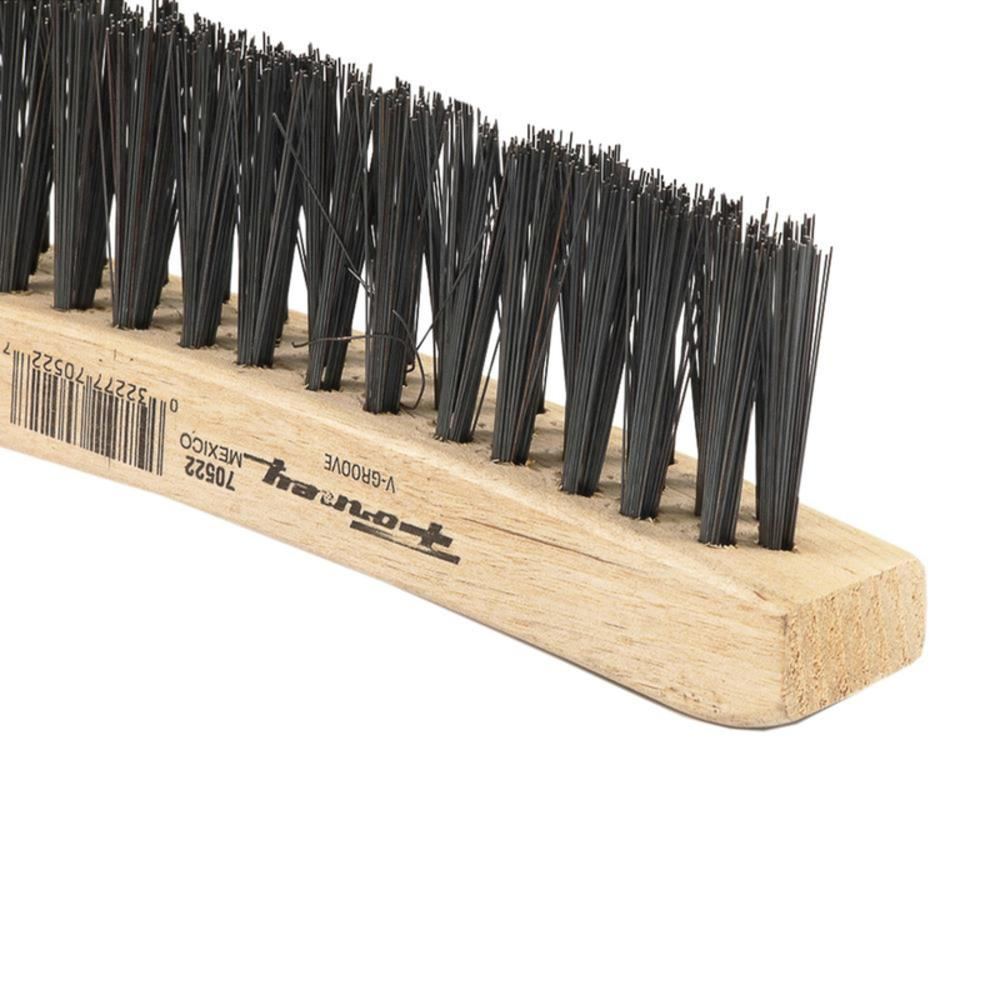 Forney 13.75 in. L X 1.25 in. W V-Groove Scratch Brush Carbon Steel 1 pc