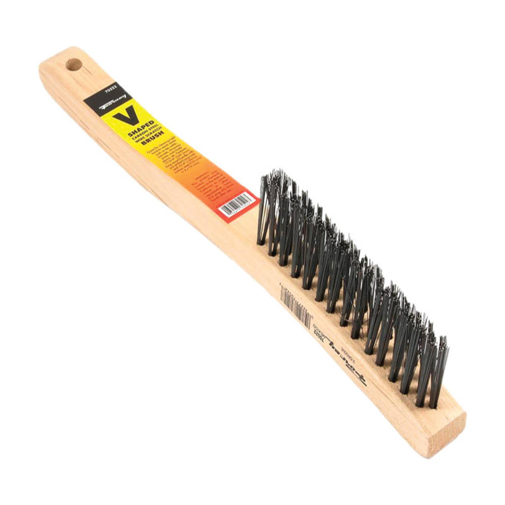 Forney 13.75 in. L X 1.25 in. W V-Groove Scratch Brush Carbon Steel 1 pc