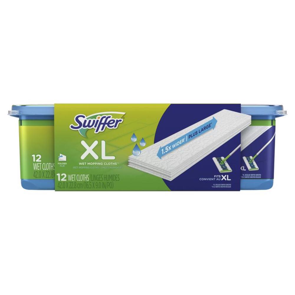 Swiffer Sweeper XL 5.4 in. Wet Microfiber Mop Refill Pad 12 pk