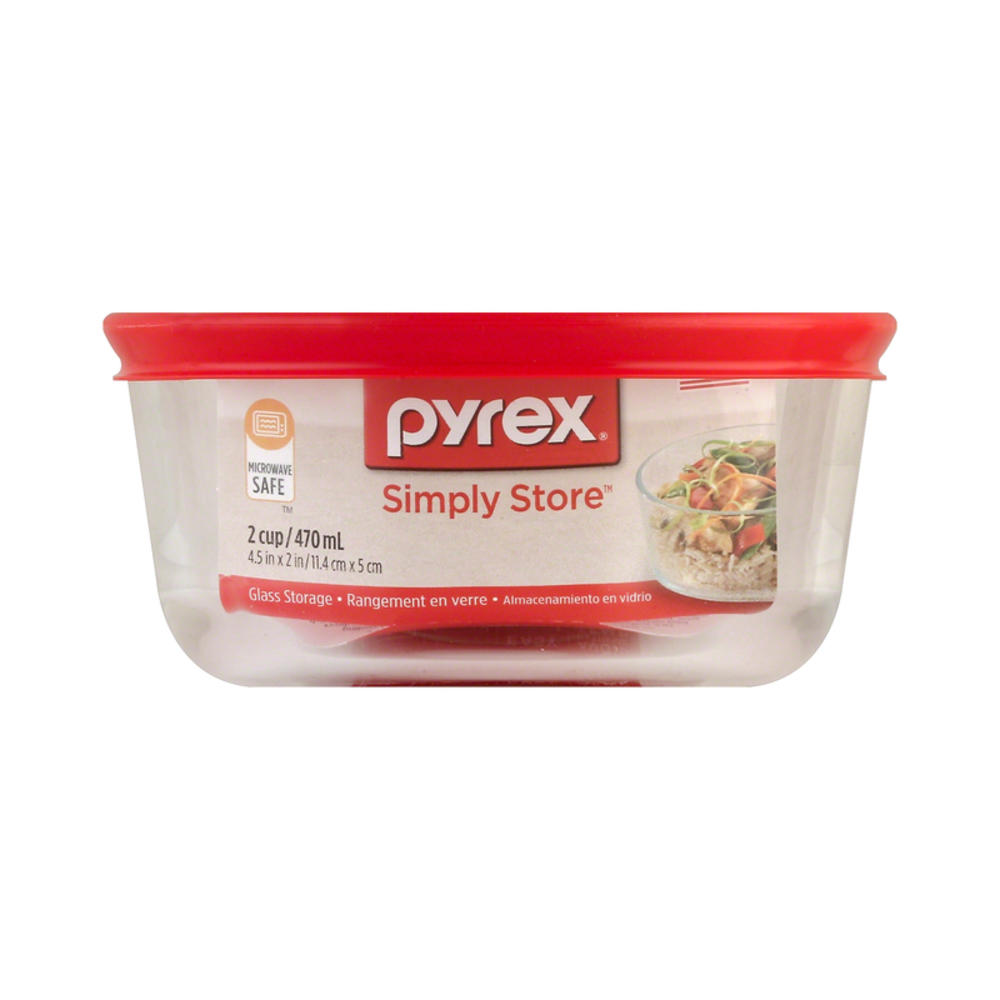 Pyrex 2 cups Clear Food Storage Container 1 pk
