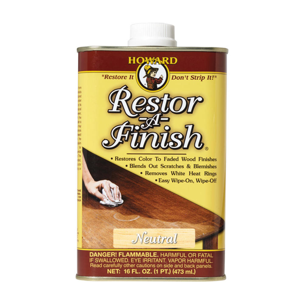Howard Restor-A-Finish Semi-Transparent Neutral Oil-Based Wood Restorer 1 pt