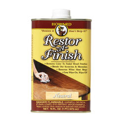 Howard Restor-A-Finish RF1016 Wood Finish, Neutral, 16-oz. - Quantity 1