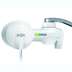 pur plus water filtration system, white - horizontal faucet mount for crisp, refreshing water, pfm150w