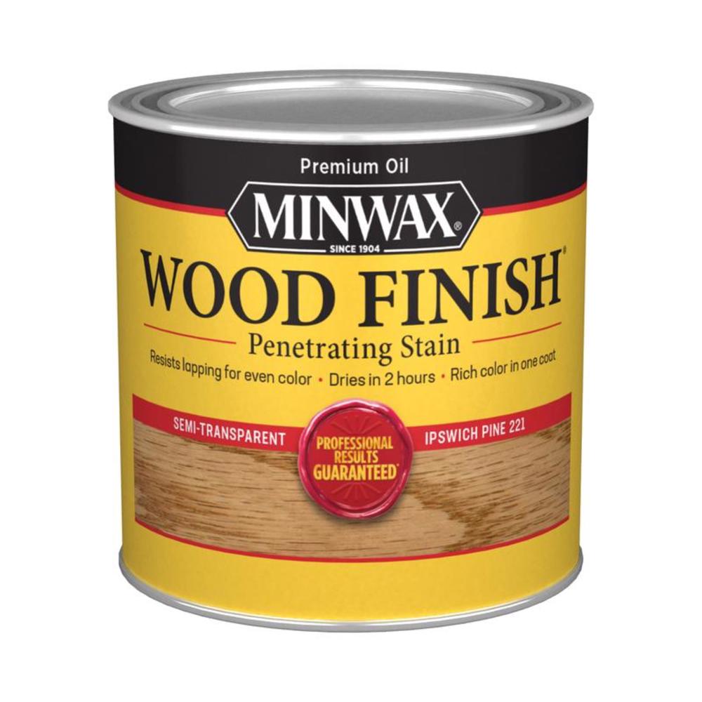 Minwax Wood Finish Semi-Transparent Ipswich Pine Oil-Based Penetrating Wood Stain 0.5 pt