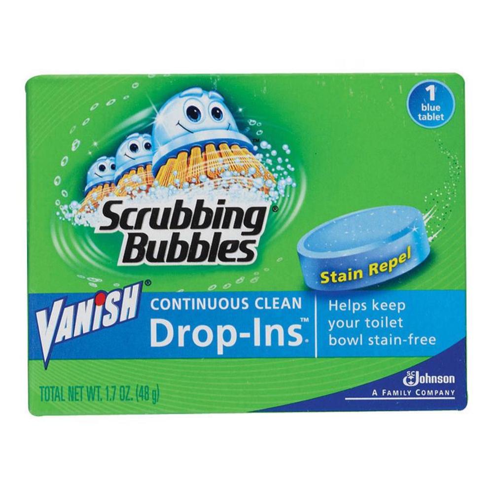Scrubbing Bubbles Vanish No Scent Toilet Bowl Cleaner 1.7 oz Tablet