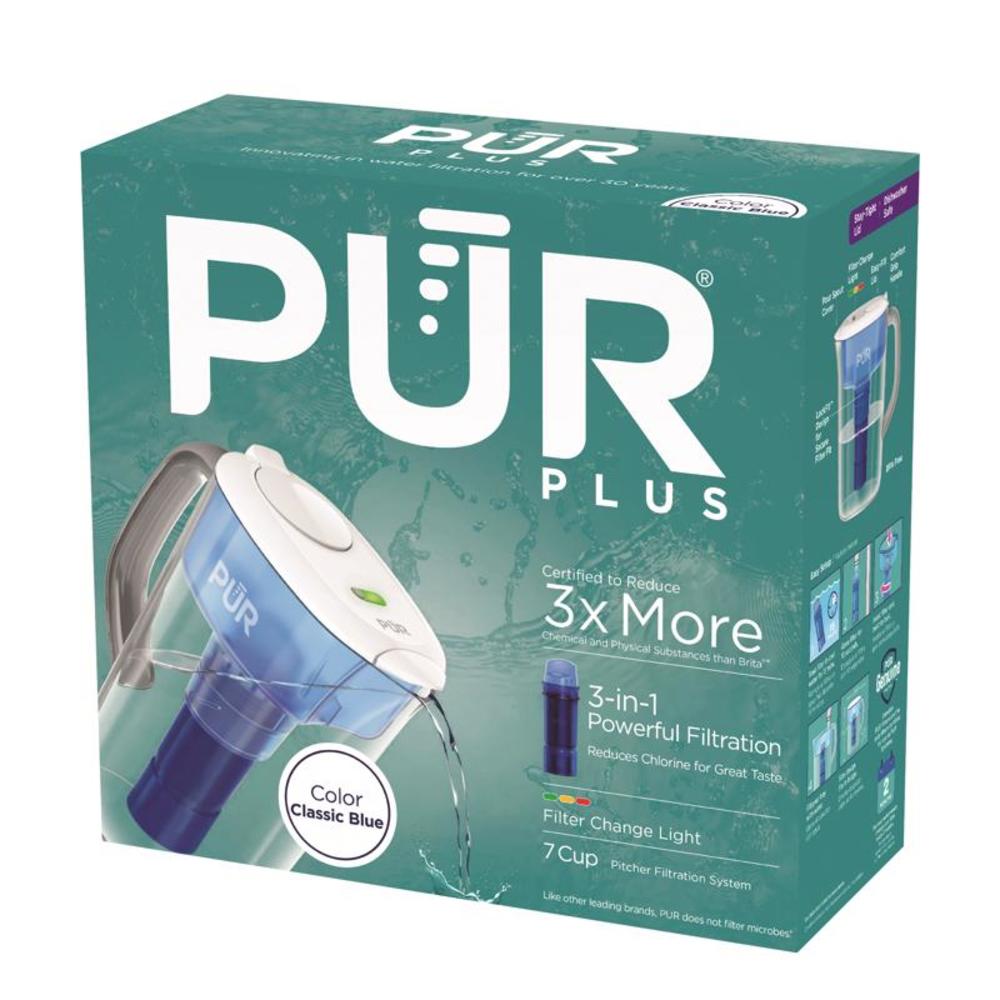 PUR 7 cups Blue Water Filtration Pitcher
