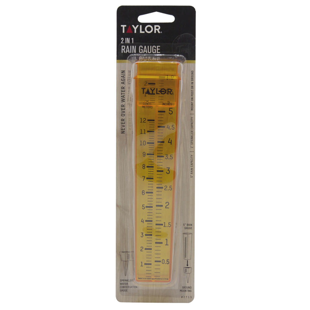 Taylor Square Rain Gauge Ground 1.2 in. W X 7.8 in. L