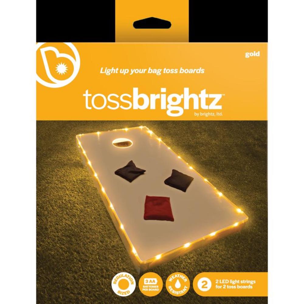 Brightz Toss Brightz Gold LED Cornhole Light Kit ABS Plastics 1 pk