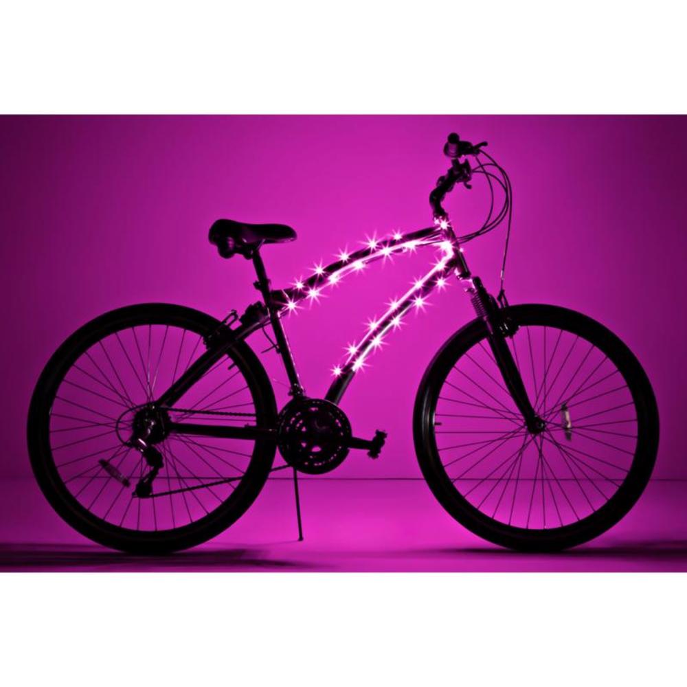 Brightz Cosmic Brightz Pink LED Bicycle Light Kit ABS Plastics 1 pk
