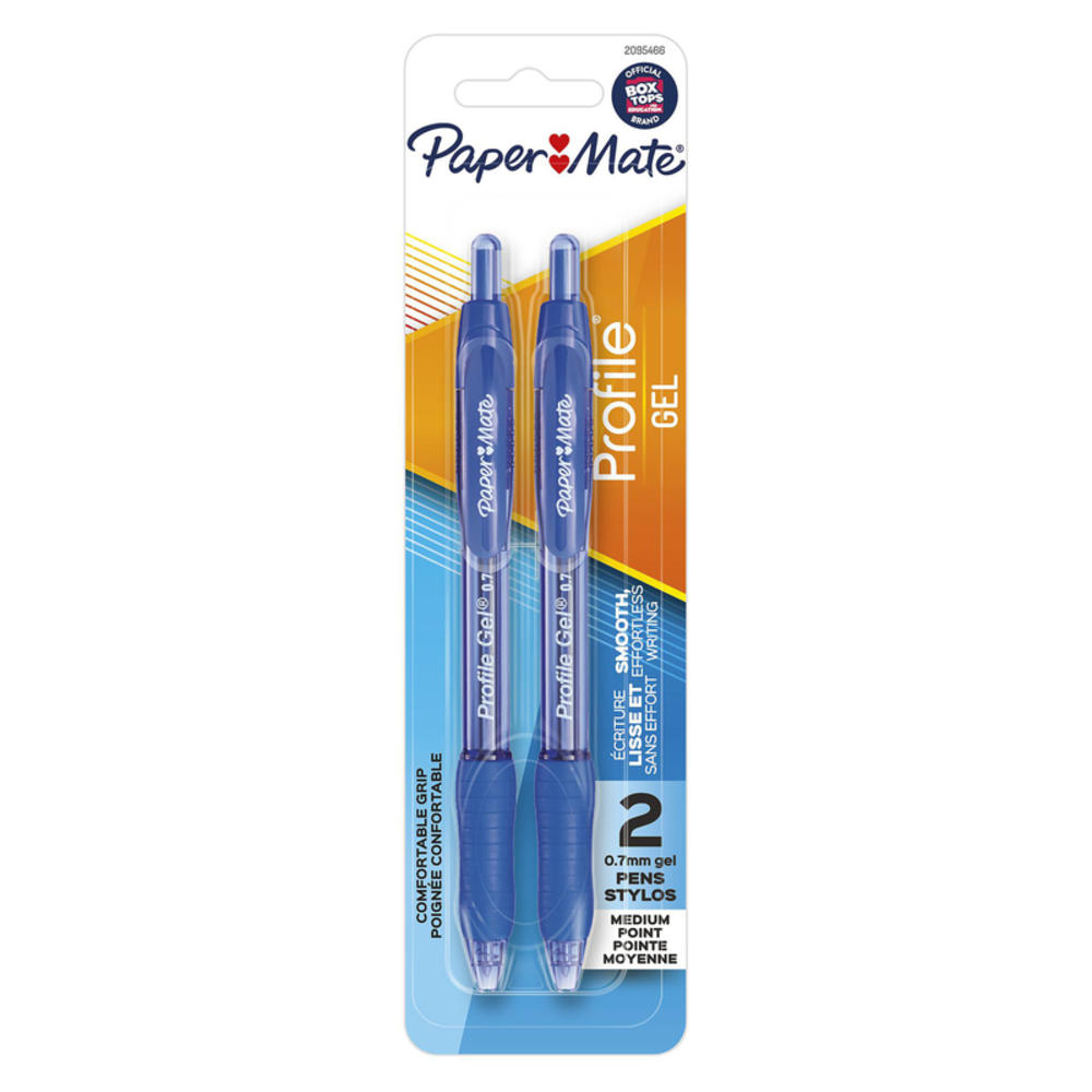 Paper-Mate Paper Mate Profile Gel Blue Retractable Gel Pen 2 pk