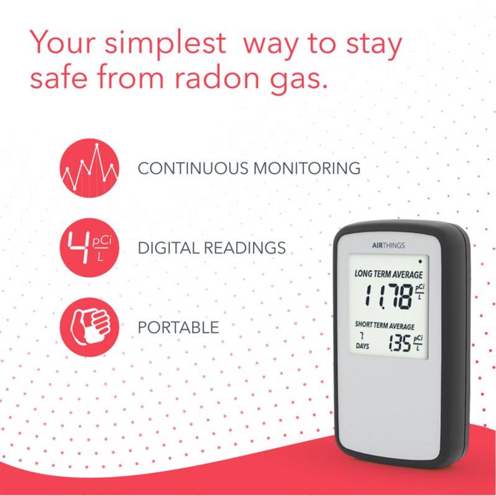 Airthings Corentium Home Digital Radon Detector 1 pk