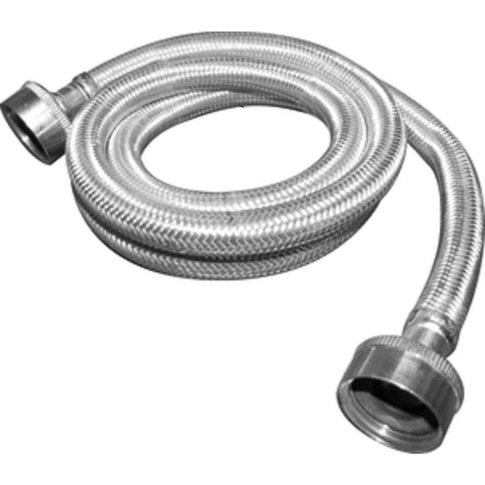 Plumb Pak 3/4 in. FHT X 3/4 in. D FHT 4 ft. Stainless Steel Washing Machine Hose