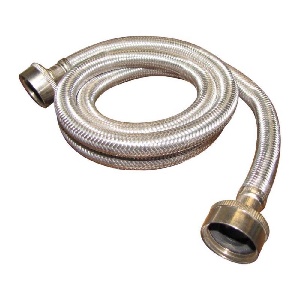 Plumb Pak 3/4 in. FHT X 3/4 in. D FHT 4 ft. Stainless Steel Washing Machine Hose