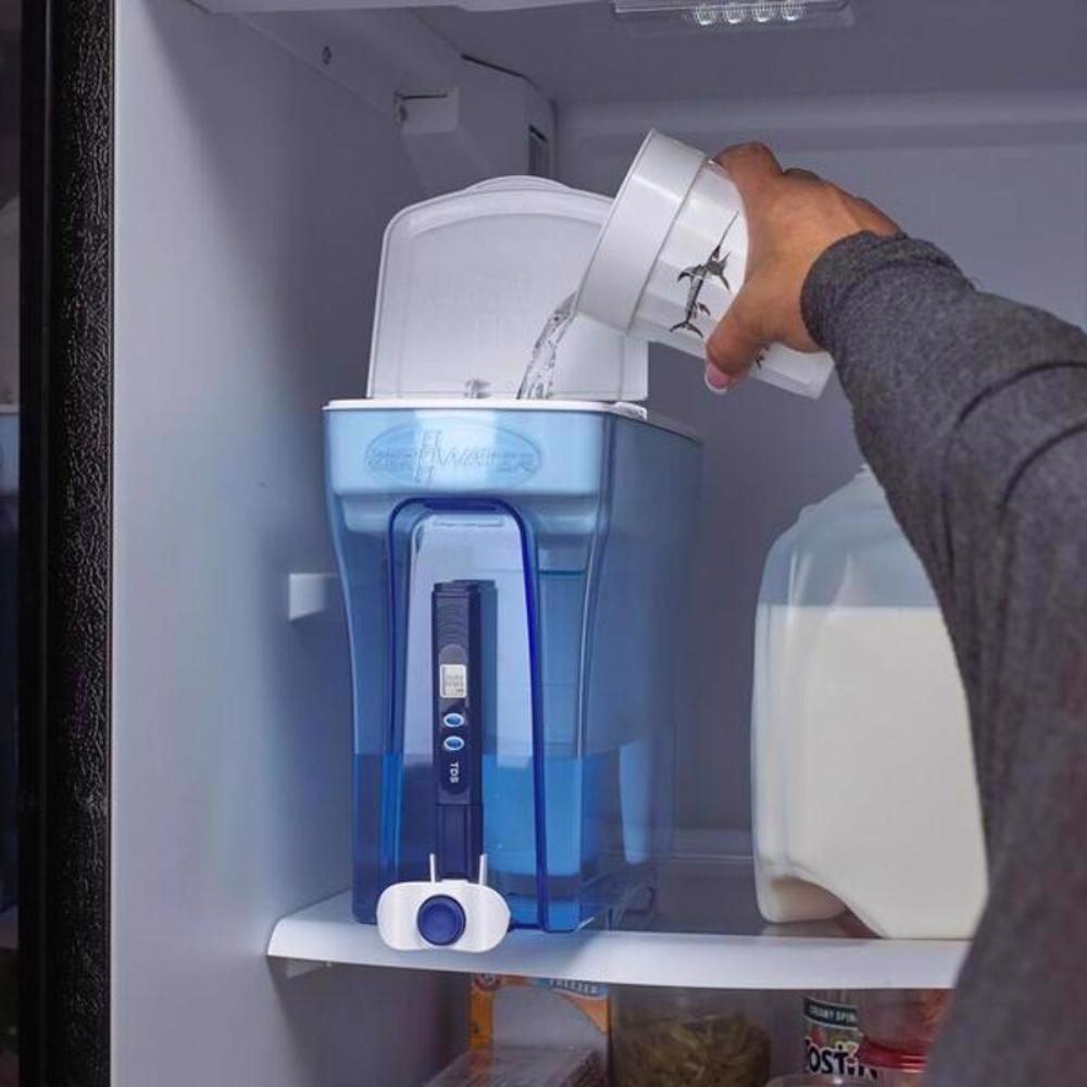ZeroWater Ready-Pour 30 cups Blue Water Filtration Dispenser