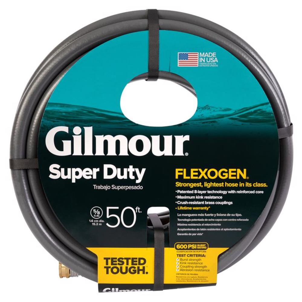 Gilmour Flexogen 5/8 in. D X 50 ft. L Heavy Duty Premium Grade Garden Hose