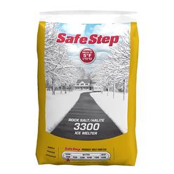 SAFE STEP 49050 Poly Bag Rock Salt with Halite 3300 Ice Melter- 50