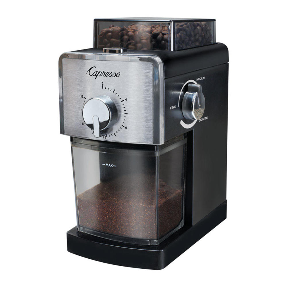 Capresso Black Plastic/Steel 8 oz Coffee Grinder