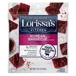 Lorissa's Kitchen Lorissas Kitchen 9475401 2.25 oz Korean BBQ Beef Jerky Bag  Pack of 8