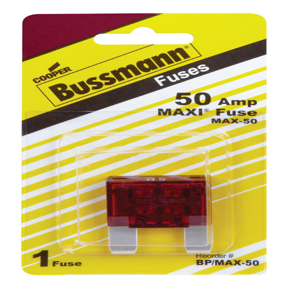 Cooper Bussmann Bussmann 50 amps MAX Red Blade Fuse 1 pk