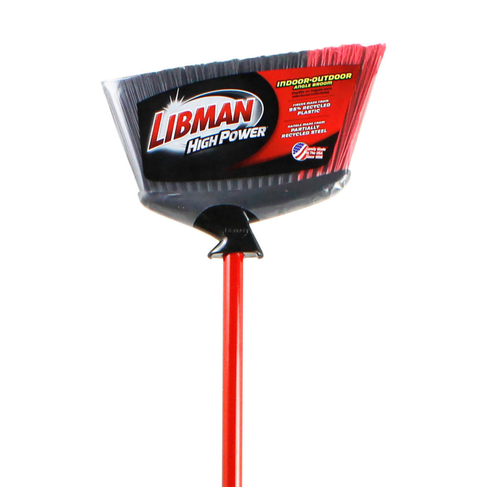 Libman High Power 13 in. W Stiff Recycled Plastic Broom