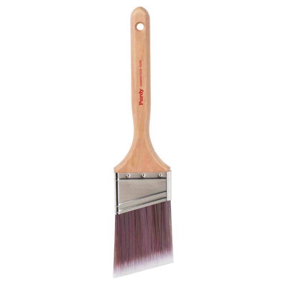 Purdy XL Elite Angular Trim Glide Brush, 2-Inch, Case Of 6 - Stiff Bristle For All Paints & Stains
