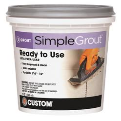 Custom Building Products PMG380QT Custom Building Products Simplegrout Quart Haystack Pre-Mixed Tile Grout PMG380QT