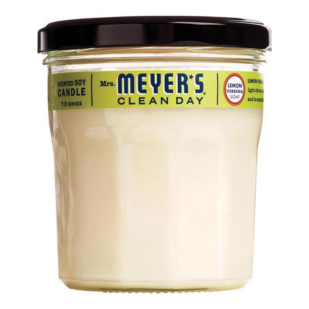 Mrs. Meyer's Clean Day Ivory Lemon Verbena Scent Soy Air Freshener Candle 7.2 oz