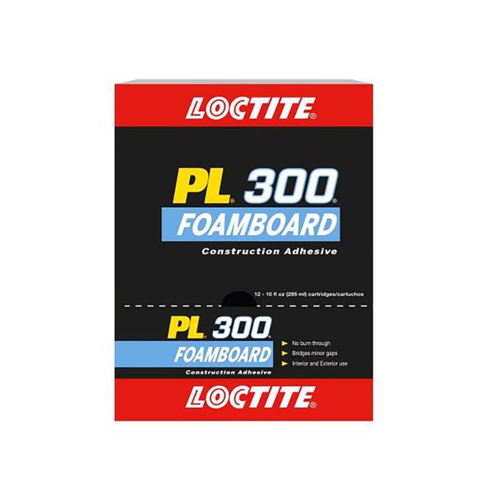 Loctite PL 300 Foamboard Acrylic Latex Construction Adhesive 10 oz