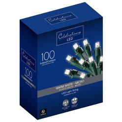 Celebrations LED Micro/5mm Warm White 100 ct String Christmas Lights 24.5 ft.