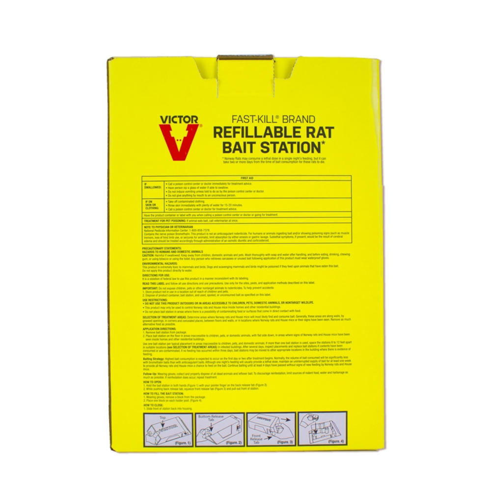 Victor Equipment Victor Fast-Kill Toxic Bait Station and Bait Blocks For Mice and Rats 8 pk