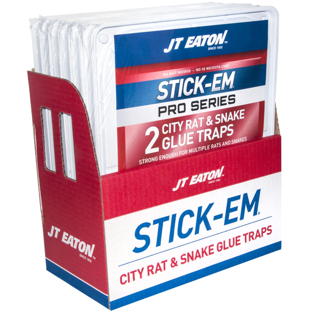 JT Eaton Stick-Em Pro Series Extra Large Glue Board Trap For Rodents and Snakes 2 pk