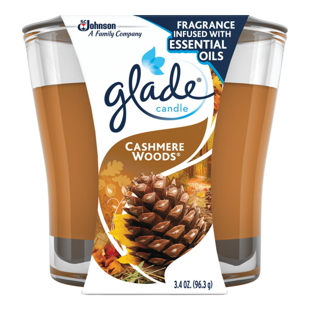 Glade Brown Cashmere Woods Scent Jar Air Freshener Candle